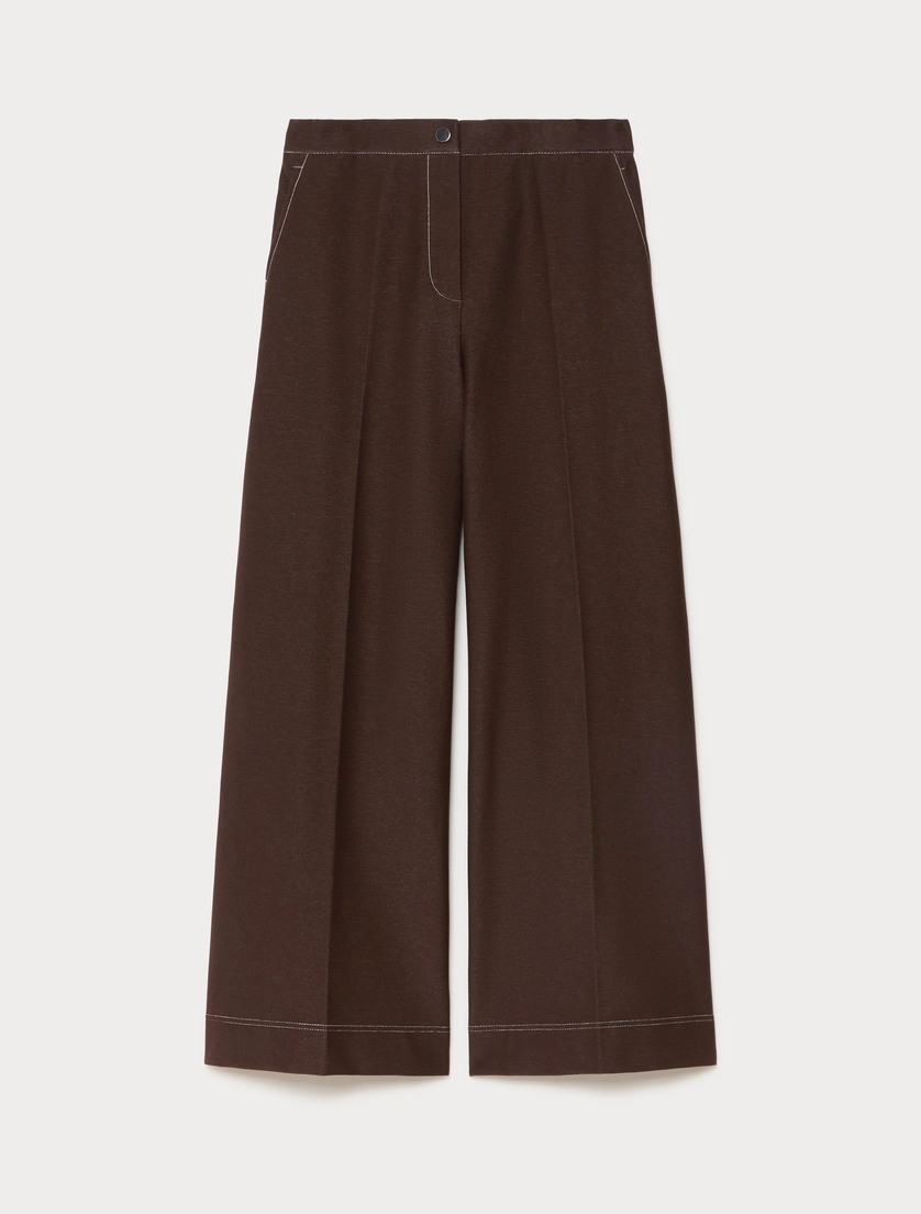 Sculpted Wide-Leg Trousers
